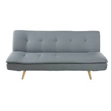 Ausziehbare 3 Sitzer Polsterbank Gewitterblau Dakota Maisons Du Monde Banquette Convertible Banquettes Banquette