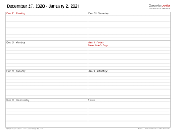 You can also download this yearly. Weekly Calendars 2021 For Word 12 Free Printable Templates