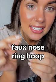 Faux Nose Ring Piercings That Look Real and Stylish