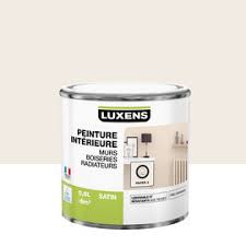 Peinture couleurs intérieures luxens, brun taupe 3, 2.5 l. Peinture Interieure Blanc Paper 3 Luxens Satin 0 5l Ravate Com