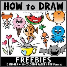 Freebies How To Draw 10 Directed Drawings Drawing Activities Directed Drawing Homeschool Art