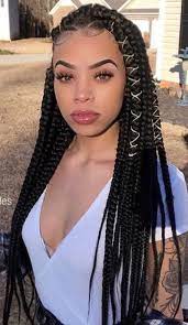 40 Box Braids Protective Styles On Natural Hair With Full Guide Coils And Gl Box Braids Hairstyles For Black Women Box Braids Styling Cute Braided Hairstyles