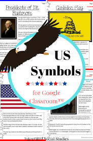 Us Symbols For Google Classroom In 2020 Social Studies Elementary High School Math Activities Free Math Printables