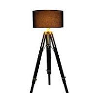 Hollywood Lampshade on Floor Lamp Tripod