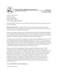Case No. QST-G-23-01 Order No. 36130 Contact: Adam Rush Office: (208)  334-0339 E-mail: adam.rush@puc.idaho.gov NEWS RELEA
