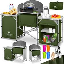 KESSER® Campingkök med Bärväska och Skåp
