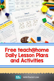 We Re Loving These Free Teach Home Daily Lesson Plans And Activities In 2020 Daily Lesson Plan Lesson Plans Free Teaching