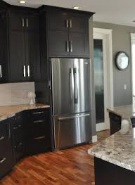 dark grey kitchen cabinets