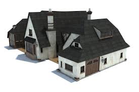 English Family House House 3d Model Family House Model Homes
