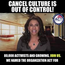 No watermark, custom text and images. Act For America Cancel Culture Is Out Of Control Facebook