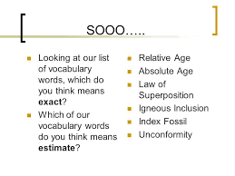 The relative dating is the technique to ascertain the age of the artifacts, rocks or even sites while comparing one from the other. Earth S History Ppt Video Online Download