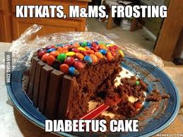 Maybe you would like to learn more about one of these? Diabeetus Cake 9gag