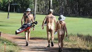 Naked golf swing