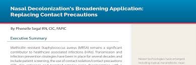 We did not find results for: White Paper Nasal Decolonization S Broadening Application Replacing Contact Precautions