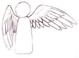 Draw three trapezoids of different sizes and orientations which are connected to each other. How To Draw Wings I Like To Draw People With Wings I Like To Call Them Angels And This Is How I Want The Wings Loo Wings Drawing Drawing Wings Bird Drawings