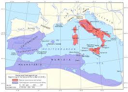 This Map Shows The Two Sides The Roman Republic And The