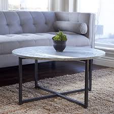 These slate coffee tables bring warmth and elegance to any traditional room setting. Amazon Com Household Essentials Round Gray Coffee Table Grey Slate Furniture Decor