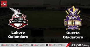 The last time when qalandars and gladiators had locked horns against each other was earlier this season at the national stadium in karachi. Lahore Qalandars Vs Quetta Gladiators Match 4 Bol News