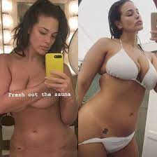 Chubby model Ashley Graham posing with her huge tits and big bubble butt  nude - Celebrity nude