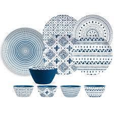 indochina ikat melamine 16 piece dinnerware set service for 4 melamine dinnerware melamine dinnerware sets dinnerware sets