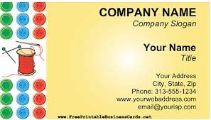You will need to create a free account to have the pdf sent. Sewing Business Card