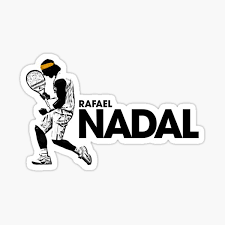 Winner of 79 singles career titl. Rafael Nadal Logo Stickers Redbubble