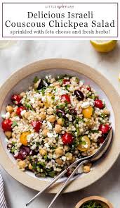 Once butter is melted and garlic is fragrant, add couscous and remaining thyme. Israeli Couscous Chickpea Salad Recipe Little Spice Jar
