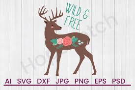 Download Wild Free Deer Svg File Dxf File By Hopscotch Designs Thehungryjpeg Com