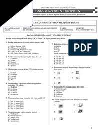 Jenis soal listening bahasa inggris ujian nasional (unbk) | joesin. Doc Soal Usbn Tik Sma 2019 Dunia Belajar