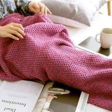 If you are at all unsure about whether you have enough yarn for the project at hand to crochet a blanket, start by chain stitching the width of the afghan. Extra Large Crocheted Mermaid Tail Blanket Geekyget