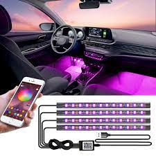Moreover, there are various types of led lights available in the market that can be attached to the interior of your car swiftly without any hassle. Led Interior Car Lights App Controlled Car Interior Lights With Usb Port Multicolor Car Led Lights Interior As Ambient Lights Music Sync Interior Led Lights For Cars With Sound Active Function Buy