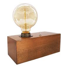Ahsap Tasarim Rustik Lamba Rustik Ahsap Lamba Ahsap Ozeligi Mese Agaci Ahsap Ebati Yukseklik 8 Cm Genislik 21 Cm En 9 5 Cm Paket Ice Ampul Rustik Lamba
