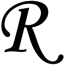 Letter R Style 41 Decal Sticker 5421 Black G7gsje Clipart Suggest