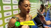 Torcida reage a apresentação de Barbara Domingos nas maças na final do  Mundial de Ginástica Rítmica