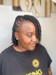 A cute inspiration hairstyle you can get to do with us this long weekend  😍❤️ Candy braids achieved with Jane curl🌸🤭 K650 wig inclusive Bookings  and walk-ins are welcome 🤗