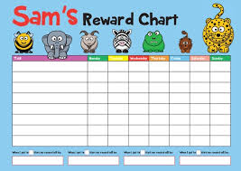 Personalised A4 Childrens Reward Sticker Star Chart