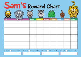 personalised a4 childrens reward sticker star chart