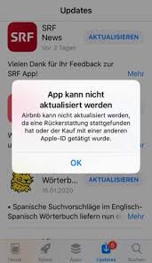 Was Bedeutet Diese Fehlermeldung Bei Den App Store Updates Iphone Apple Appstore