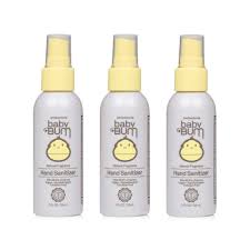 Baby Bum Hand Sanitizer Antibacterial Spray Natural Fragrance Non Drying Coconut And Aloe Formula Perfect For Sensitive Skin Travel Size 2 Ounce Pack Of 3 Buy Online In Bermuda