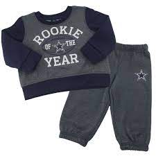 Cowboys Infant Toddler Rookie Of The Year Fleece Set This Comfortably Styled Cowboys Rookie Of The Year Fl Nfl Baby Notre Dame Baby Clothes Dallas Cowboys Baby
