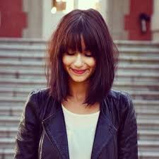 Blunt bangs with wavy loose hair src src. Gorgeous Blunt Bob With Full Blunt Bangs Women Hairstyles