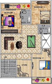 2 Bhk Floor Plan For 30 X 50 Feet Plot 1500 Square Feet House Map One Level House Plans Family House Plans