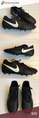 Nike Tiempo Rio Iv Fg 897759 002 Soccer Cleats 9 5 Cleats Soccer Cleats Black Nikes