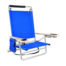 Deluxe 5 Pos Lay Flat Aluminum Beach Chair W Cup Holder Reclining In 5 Positions Can Make Your Relaxa Aluminum Beach Chairs Beach Chairs Camping Furniture
