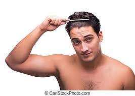 But, viewing grey hair among young male personalities cannot be tolerated. Young Man Combing His Hair With A Comb Isolated On White Studio Shot Canstock