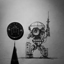 Daily Drawing Mobile Bass Station Music Bass Dnb Dubstep Jungle Trance Techno Rave Rig Pencil Drawing Illustrat Daily Drawing Ink Sketch Drawings