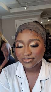 The gorgeous gorgeous Bride @callmegiselle___ ✨️, She wanted a little  glitter action 😍, ., Special thank you to @bridalsbyblessin for  recommending me.., ., ., ., ., ., ., ., #njmua #njhairstylist ...