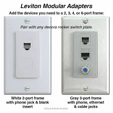 Free same day shipping over 39 earn rewards, and save with bundle. Leviton White 6 Port Frames For Modular Jack Adapters