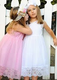 Pink Or White Lace Easter Dresses For Girls Dresses Girls Easter Dresses Pink Lace