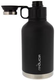 Plus, tempshield™ double wall vacuum insulation keeps your beverage chilled and your ice from melting. Reduce 64oz Dual Wall Vacuum Insulated Stainless Steel Canteen And Growler With Leak Proof Lid For Hot Cold Beverages Great For Camping Tailgating Parties Powdercoat Black Walmart Com Walmart Com
